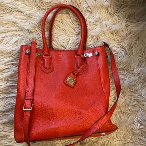 Henri Bendel Leather Tote, Red